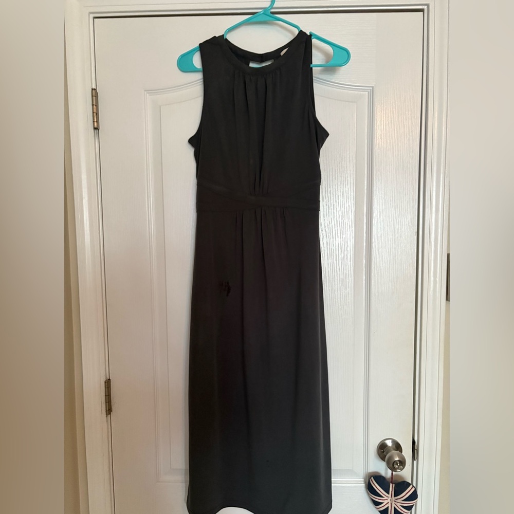 Oasis Gray Summer Midi Dress